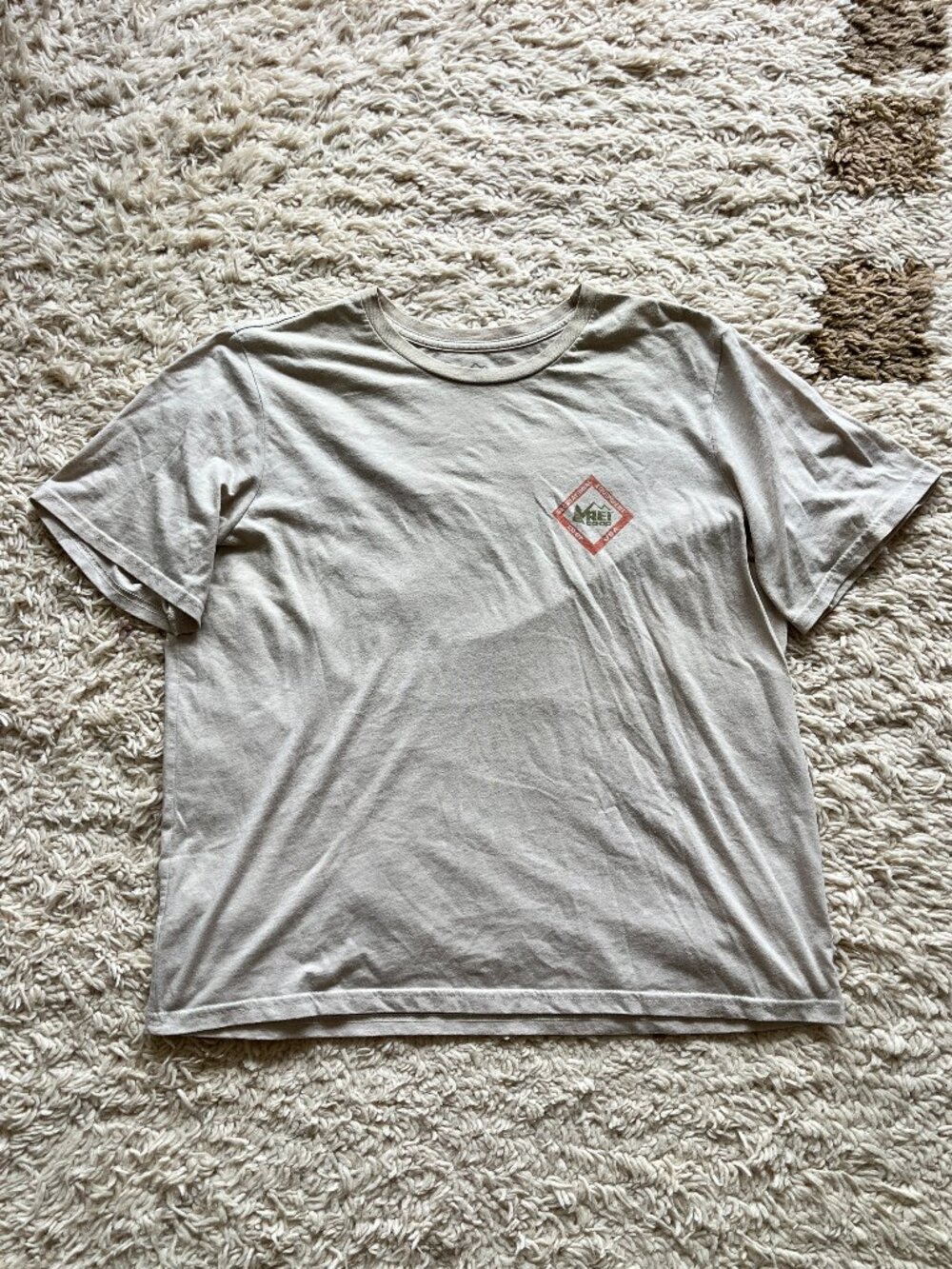 REI Co-op Diamond Logo T-Shirt Tan Khaki XL